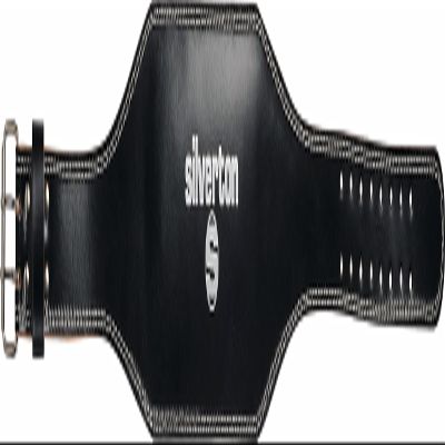 Silver Tone Leather Weight Lifting Belt, Unisex, 43285M, Black , M