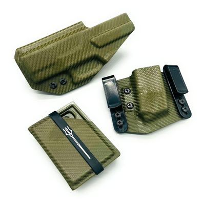 Neptune Concealment Springfield XDE 3.3 IWB Kydex Gun Holster, Mag Pouch & Wallet - Veteran Made USA - Triton Series