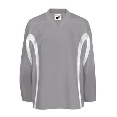 Pearsox Polyester House League Ice Hockey Jersey for Men - Moisture Wicking Hockey Game Jersey Made of 200 Denier Polyester with Pull On Closure (Silver, Large)