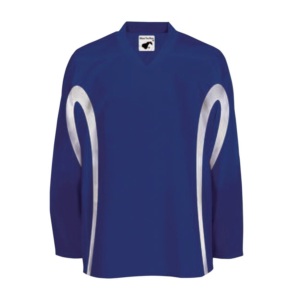 Pearsox Polyester House League Ice Hockey Jersey for Men - Moisture Wicking Hockey Game Jersey Made of 200 Denier Polyester with Pull On Closure (Royal, XX-Large)