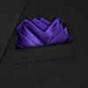 Flairs New York Gentleman's Essentials Weekend Casual White Pocket Square (Royal Purple [Silky Smooth]) view 2