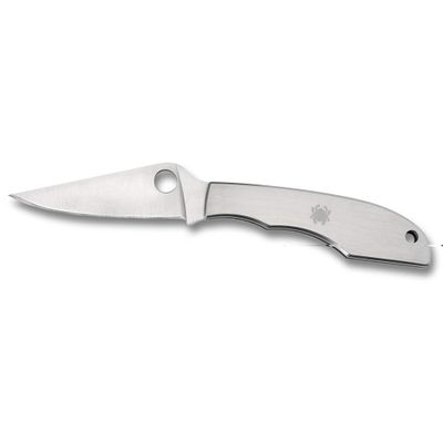 Spyderco Grasshopper Folder 2.31 in Plain Stainless Handle