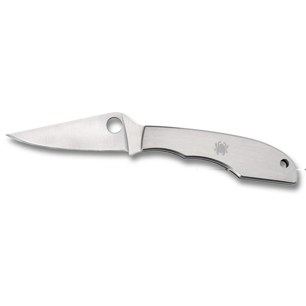 Spyderco Grasshopper Folder 2.31 in Plain Stainless Handle