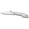 Spyderco Grasshopper Folder 2.31 in Plain Stainless Handle view 1