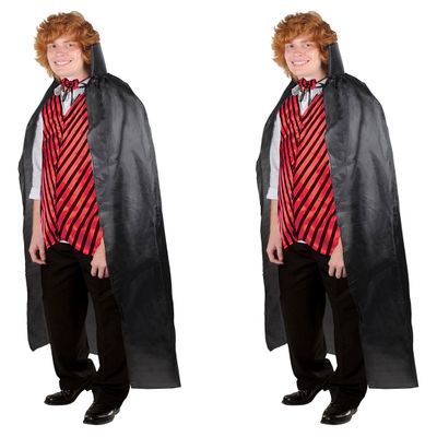 Beistle 2 Piece Magician's Capes, 57", Black