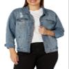 dollhouse Women's Size Genesis Plus Denim Jacket, 1X view 1
