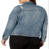 dollhouse Women's Size Genesis Plus Denim Jacket, 1X view 3