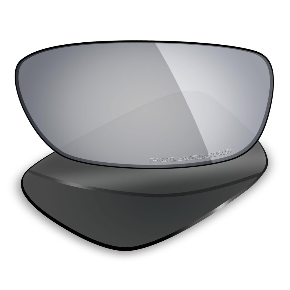 Mryok Plus Polarized Replacement Lenses for Oakley Drop Point OO9367 Sunglasses, HD Polarized, UV Protection, Impact Resistant & Perfectly Fit - Silver Titanium