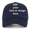 Custom Baseball Cap for Men Women - Personalized Hat Text/Logo/Image, Customized Adjustable Trucker Caps Casual Sun Peak Hat Travel & Gifts Dark Blue view 1