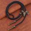 BRBAM Vintage Style Bolo Tie Western Cowboy Leather Rodeo Bolo Bola Tie Necktie for Man (Sheep Skull-G) view 4