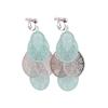 Grace Jun Handmade Multi-layer Clover Water Drop Shape Clip on Earrings No Pierced for Women (Mix clip on) view 1