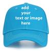 Custom Baseball Cap for Men Women - Personalized Hat Text/Logo/Image, Customized Adjustable Trucker Caps Casual Sun Peak Hat Travel & Gifts Blue view 1