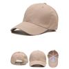 Custom Baseball Cap for Men Women - Personalized Hat Text/Logo/Image, Customized Adjustable Trucker Caps Casual Sun Peak Hat Travel & Gifts Khaki view 3