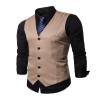 AOYOG Mens Formal Business Vest for Suit or Tuxedo view 2