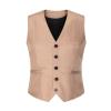 AOYOG Mens Formal Business Vest for Suit or Tuxedo view 4