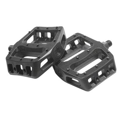 Cult Nylon Pedals 9/16" Chromoly Spindle Composite Body 28 in-Molded Pins Black