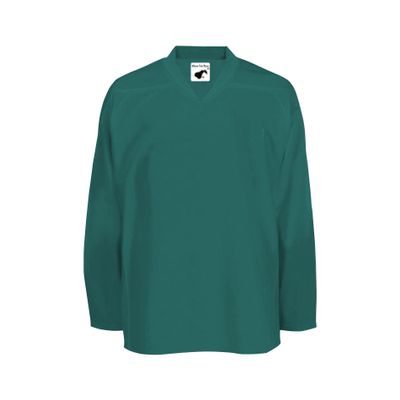 PEAR SOX Mesh Polyester Ice Hockey Jersey for Men's - Athletic Plain Practice/League/Team Jersey with Long Sleeves Teal