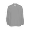 PEAR SOX Mesh Polyester Ice Hockey Jersey for Men's - Athletic Plain Practice/League/Team Jersey with Long Sleeves Silver view 1