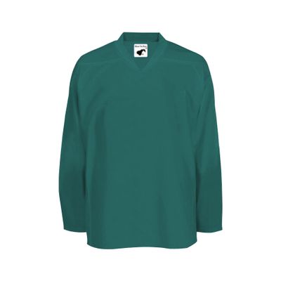 PEAR SOX Mesh Polyester Ice Hockey Jersey for Men's - Athletic Plain Practice/League/Team Jersey with Long Sleeves Teal