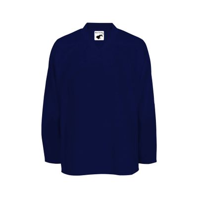PEAR SOX Mesh Polyester Ice Hockey Jersey for Men's - Athletic Plain Practice/League/Team Jersey with Long Sleeves Navy