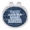 YouCustomizeIt My Father My Hero Golf Ball Marker - Hat Clip - Silver view 1