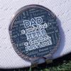 YouCustomizeIt My Father My Hero Golf Ball Marker - Hat Clip - Silver view 3
