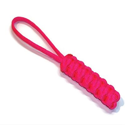 RedVex Zipper Pulls - Knife Lanyards - Equipment Lanyards - Paracord Cobra Style - Choose Your Color & Size (Qty 10) (Pink, 6 inch)