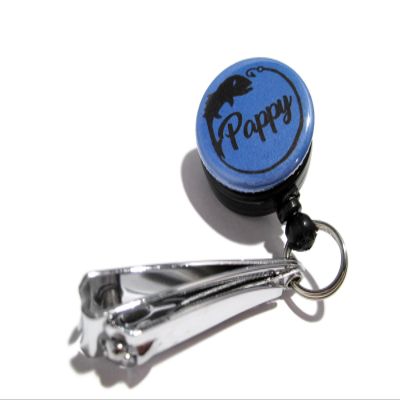ATLanyards Pappy Retractable Fishing Tool, Fishing Gift for Pappy, Pappy, Dark Blue 305
