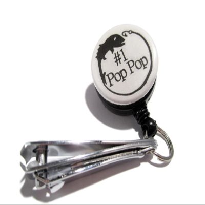 ATLanyards Pop Pop Fishing Tool, Fishing Line Cutters, Fishing Nippers, Pop Pop Gift, Gray 293