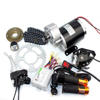L-faster 24V36V48V 450W Ricksha Engine Kit 3-Wheel Bicycle Motor kit DIY Pedicab Brushed DC Motor with Gearbox (24V Upgrade kit)