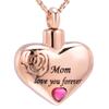 Oinsi Hold Flower Heart Cremation Jewelry Memorial Urn Necklace view 1