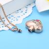 Oinsi Hold Flower Heart Cremation Jewelry Memorial Urn Necklace view 3