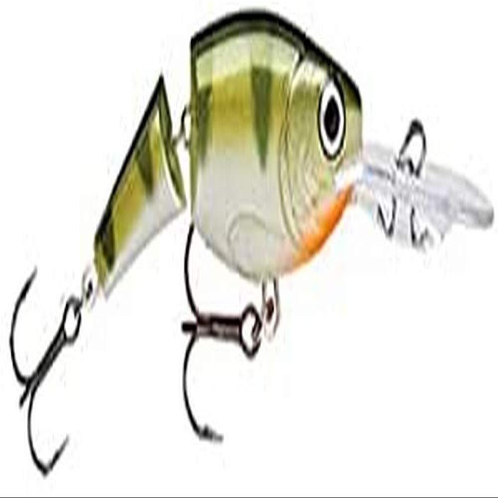 Rapala Unisex_Adult Jointed Shad Rap Curls, Yellow Bass, 9 cm