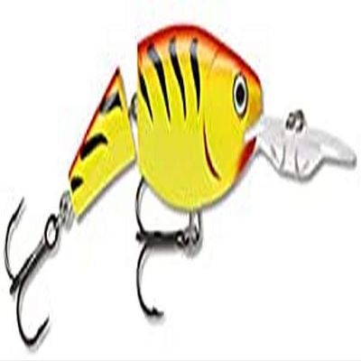 Rapala Unisex_Adult Jointed Shad Rap Curls, Hot Tiger, 9 cm