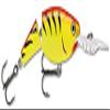 Rapala Unisex_Adult Jointed Shad Rap Curls, Hot Tiger, 9 cm view 1