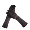 PURFUN Little Girls Long Satin Gloves Kids First Holy Communion Dinner Birthday Tea Party Wedding Halloween Costume Black Full-Finger Short Gloves Mittens Dress Up Accessory Mitts for 6-10 Yrs view 1