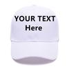 Custom Baseball Cap for Unique Gifts,Personalized Unisex Street Style Plain Hat with Snapback Hats White view 1