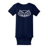 UGP Campus Apparel YC02 - Florida Atlantic Owls Primary Logo Infant Creeper Bodysuit - Newborn - Navy view 1