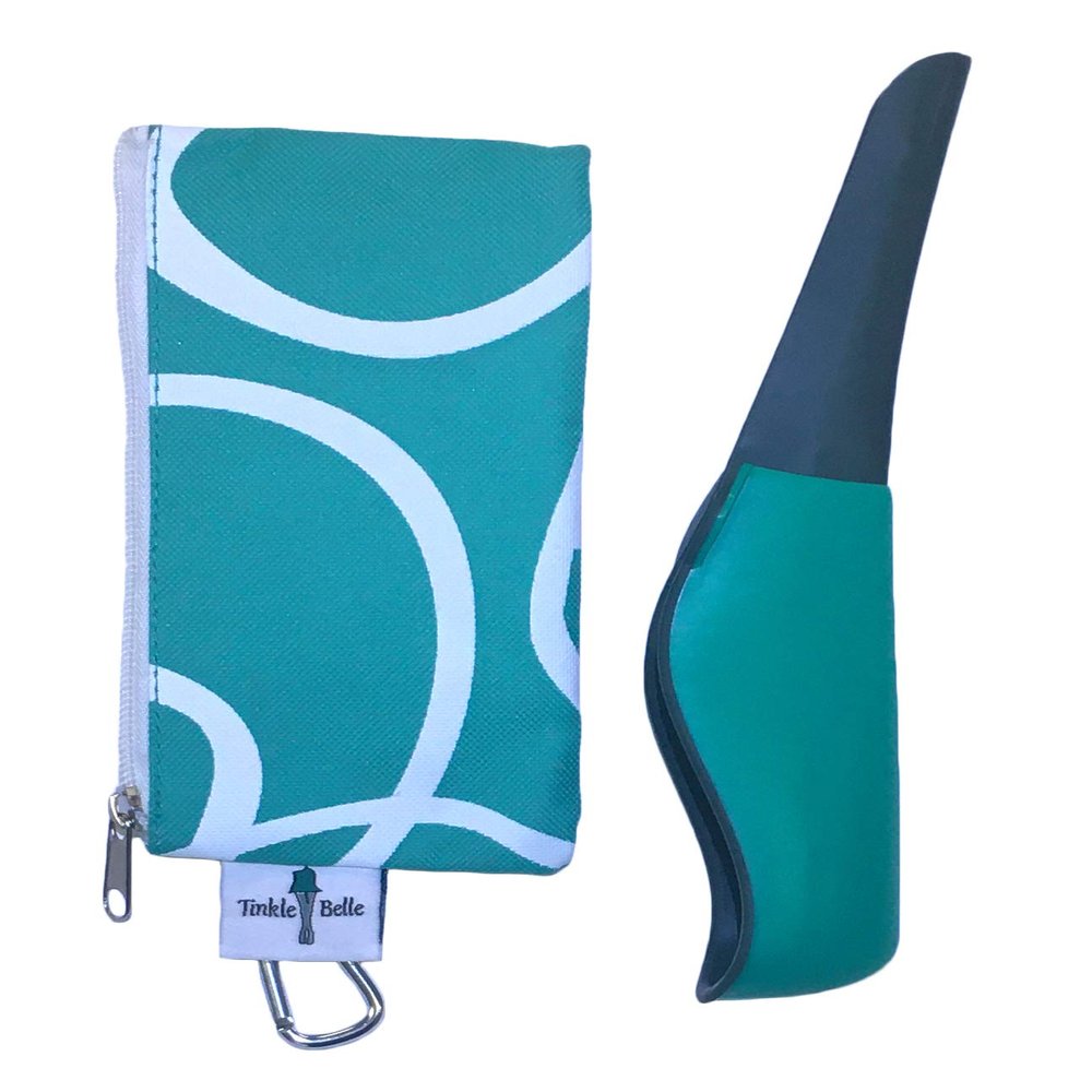 Tinkle Belle Female Urination Device/Portable Urinal with Case -Stand to Pee While Staying Fully Clothed. Easy, Compact, Reliable for Hiking/Camping/Travel/Concerts/Festivals/Dirty Toilets