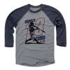 500 LEVEL Ronald Acuna Jr. 3/4 Sleeve T-Shirt (Baseball Tee, X-Large, Navy/Heather Gray) - Ronald Acuna Jr. Power R view 1