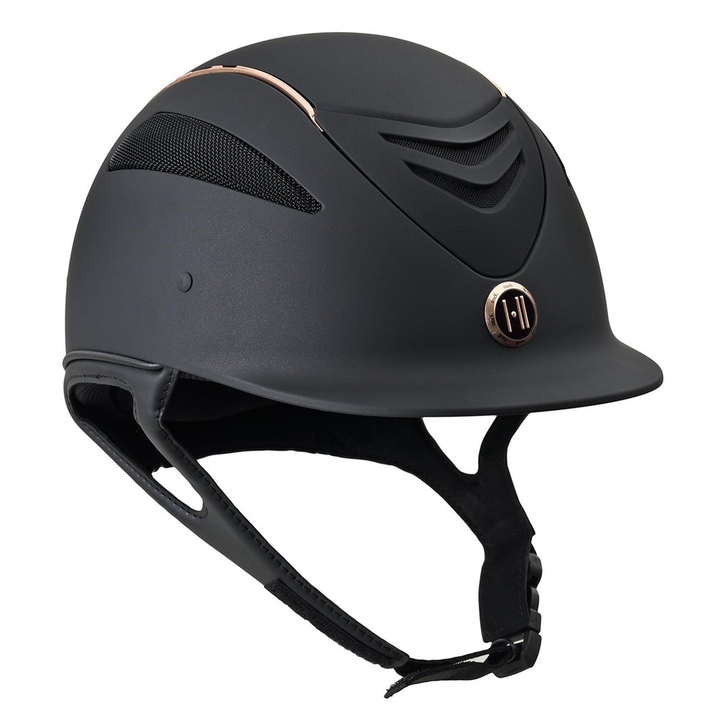 ERS One K Defender Rose Gold Stripe Helmet Black L