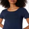 Amazon Essentials Women's Jersey Standard-Fit Short-Sleeve Crewneck Side Slit Maxi Dress, Navy, Large view 4