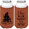 Personalized Happy Anniversary Leatherette Can Sleeve - Double Sided view 2