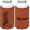 Personalized Fighting Cancer Quotes and Sayings Leatherette Can Sleeve - Double Sided view 2