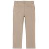Chaps Boys School Uniform Pleated Twill Pant, Khaki, 4 view 2