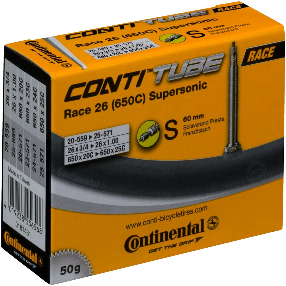 Continental Supersonic Tube - 26 / 650c x 20-25mm, 60mm Presta Valve