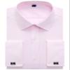 Alimens & Gentle French Cuff Regular Fit Dress Shirts (Cufflink Included), Twilled Pink, 18.5" Neck - 36"/37" Sleeve view 1