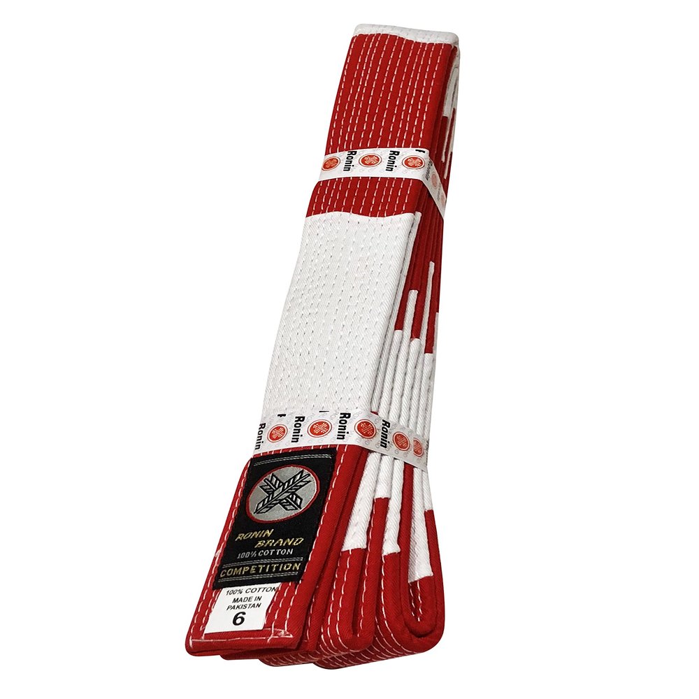 Ronin Rokudan Martial Arts Masters Rank Belt. Sixth & Seventh Degree Rank for Karate, Judo & Jujitsu. (4)