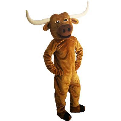 Longhorn cattle Ankole-Watusi Mascot Costume Cartoon Character Adult Sz Real Picture