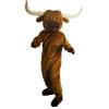 Longhorn cattle Ankole-Watusi Mascot Costume Cartoon Character Adult Sz Real Picture view 2